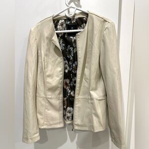 Bagatelle Cream Leather Jacket